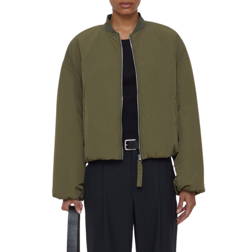 Bomber Jacket in Army Green