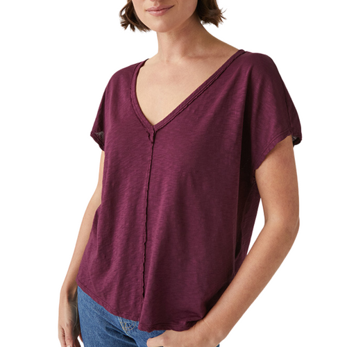 Lizzy Tee in Plum (One Size)