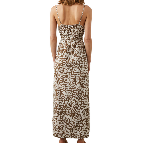 Justine Dress in Sepia Cheetah