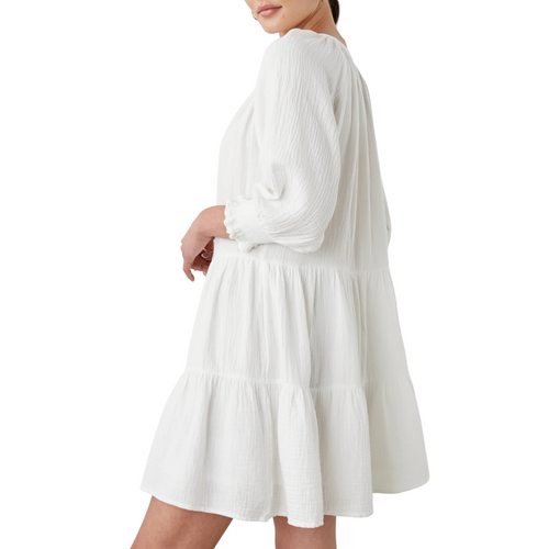 Sia Dress in White