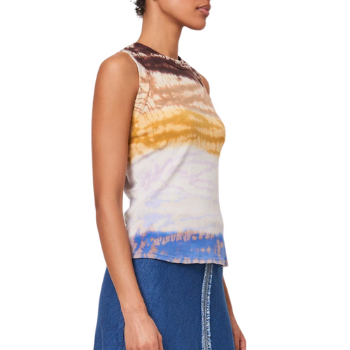 Leigh Tank Top in Rainbow Hues Treatment 