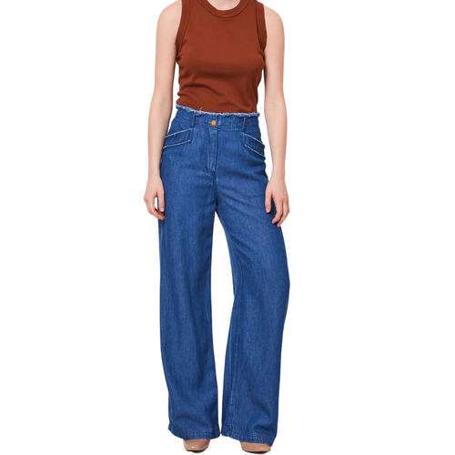 Lynn Pant in Washed Indigo