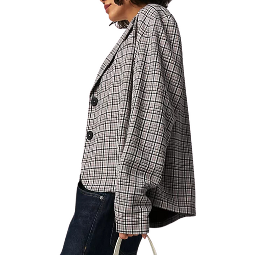 We The Free Cali Plaid Blazer in Dust Combo