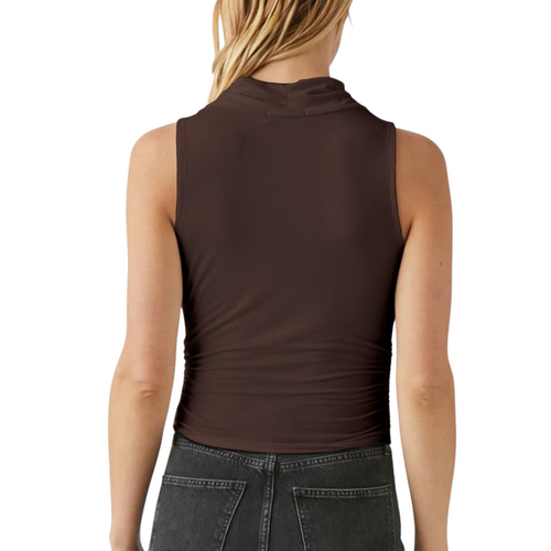 Anita Mock Neck Tank in Java