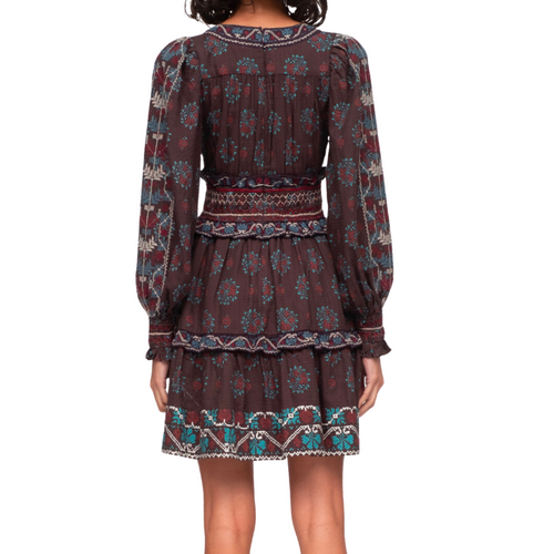 Ellabeth Dress in Brown