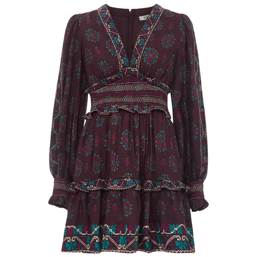 Ellabeth Dress in Brown