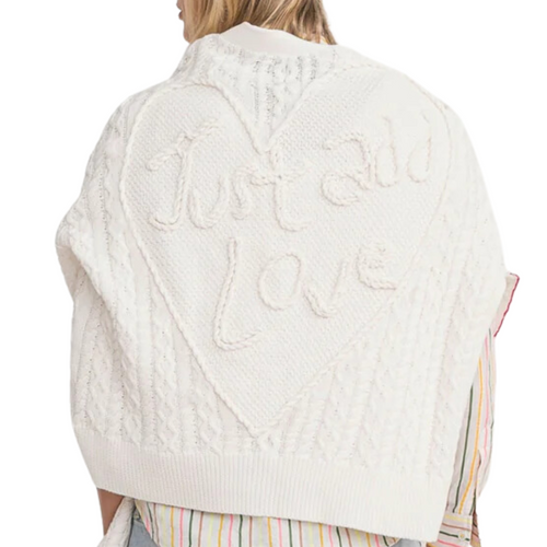 Suzanne Cardigan Just Add Love in Cloud White