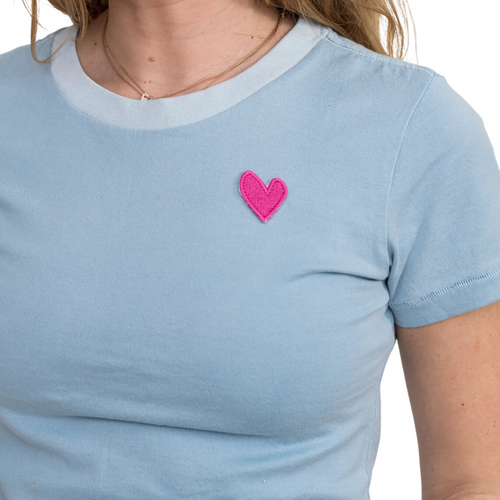 Kali Tee Imperfect Heart in Lunar Blue