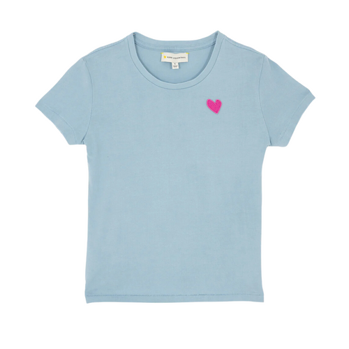 Kali Tee Imperfect Heart in Lunar Blue