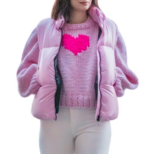 Heart Pullover in Strawberry