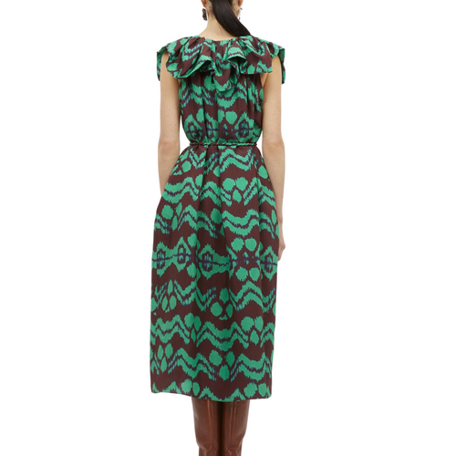 Anora Dress in Malachite