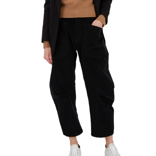 Shon Corduroy Pant in Jet Black