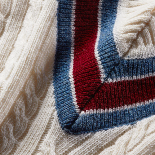 Sibley Cable-Knit Sweater in Ivory Multi