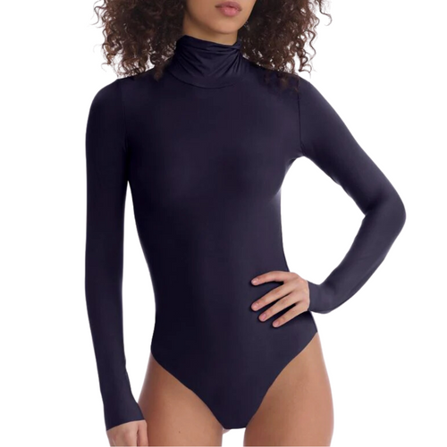 Butter Turtleneck Bodysuit in Navy