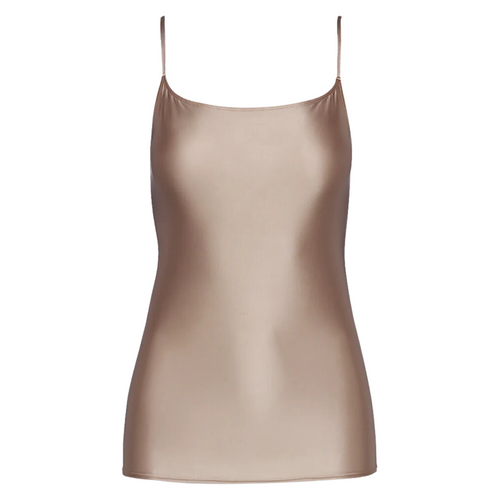 Faux Silk Cami in Umber