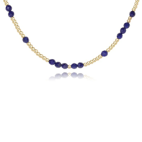 15" Choker Hope Unwritten Gemstone in Lapis