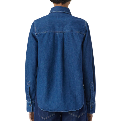 Denim Shirt in Dark Blue