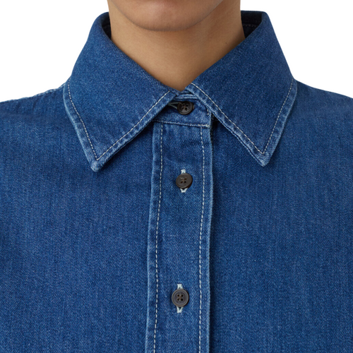 Denim Shirt in Dark Blue