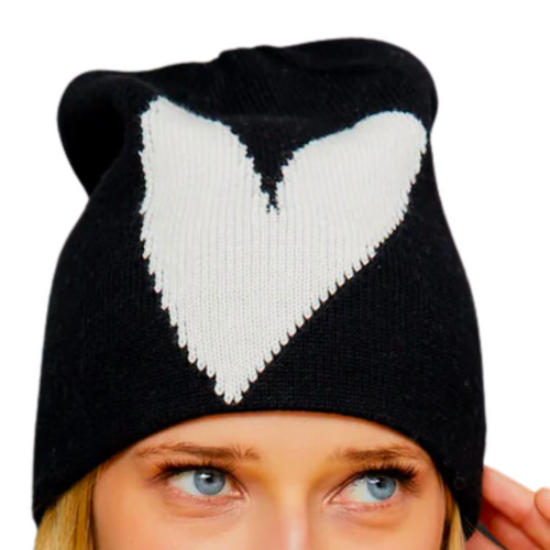 Imperfect Heart Beanie in Abyss