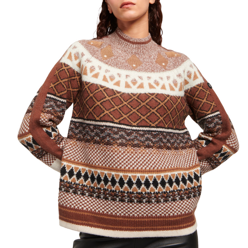 Annette Sweater in Chocolate Multi