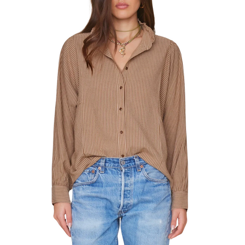 Serafina Shirt in Fawn Stripe