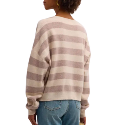 Coco Cashmere Sweater in Vanilla Mauve 