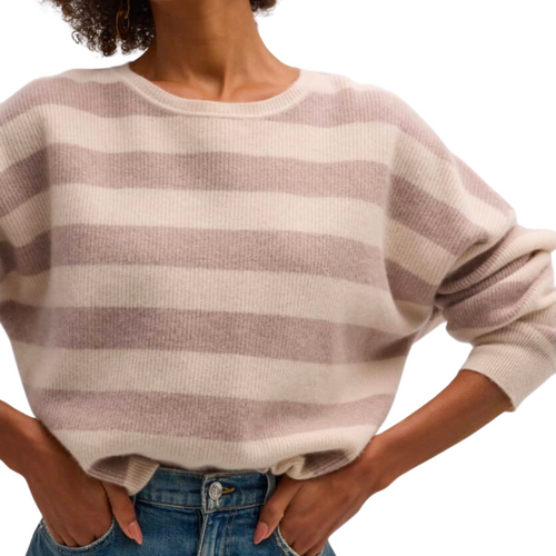 Coco Cashmere Sweater in Vanilla Mauve 