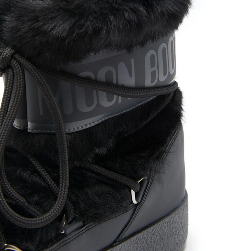 LTrack Tube Faux-Fur Boots in Black