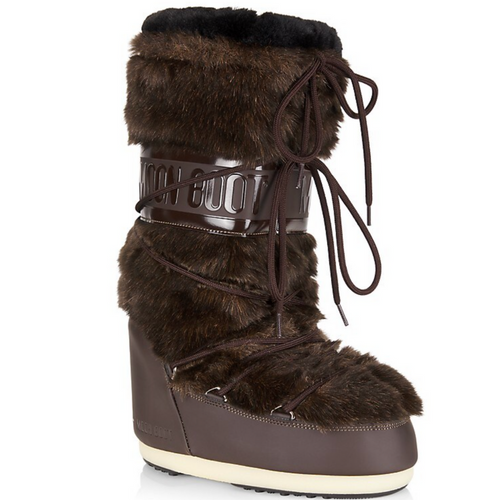 Icon Faux-Fur Boots in Brown