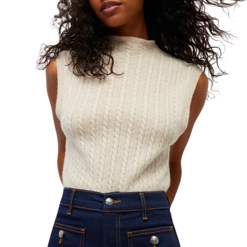 Letita Cashmere Shell in Oatmeal