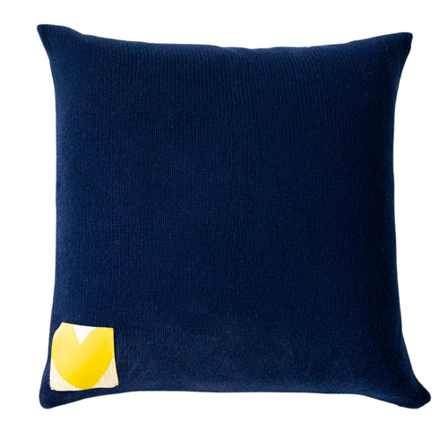 Happy Everything Sweater Pillow in Navy Sky