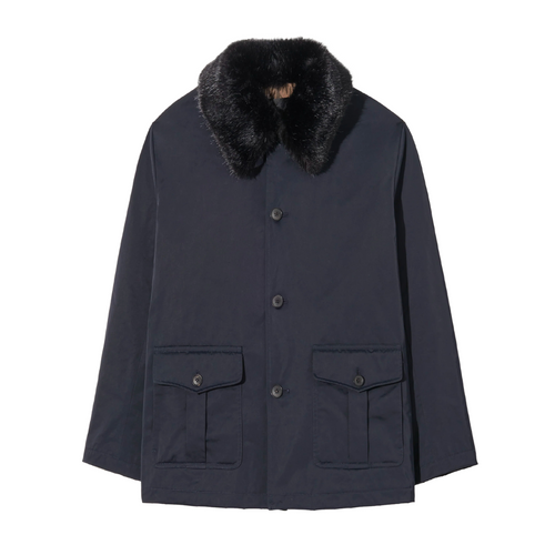 Blaise Parka in Dark Navy/Black 