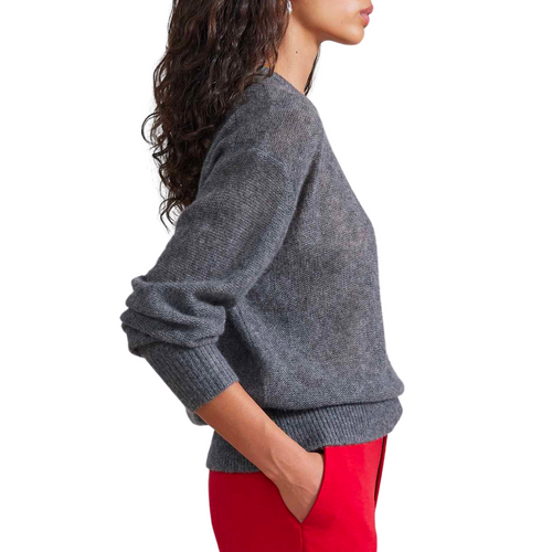 Softest Tissue Weight Sweater in Charcoal