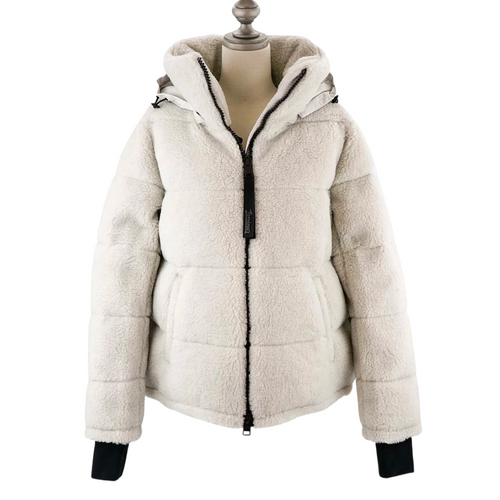 Sherpa Down Jacket in Cream