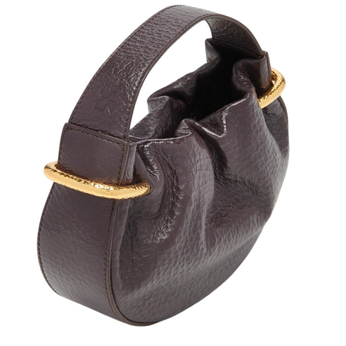 Tilda Ruched Mini Bag in Chocolate