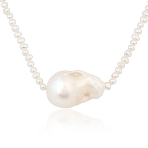 Baroque Pearl Candy Necklace in Freshwater Pearls 