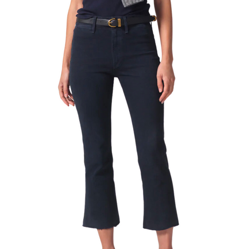 Isola Cropped Trouser in Navy