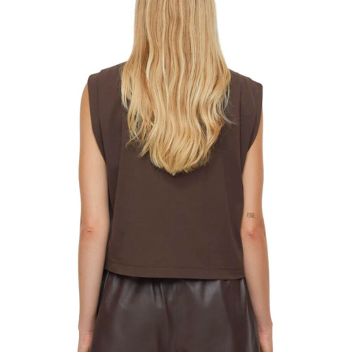 Sleeveless Top in Chilly Chocolate 