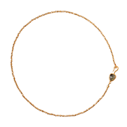 Rahel Beaded Necklace in Labradorite