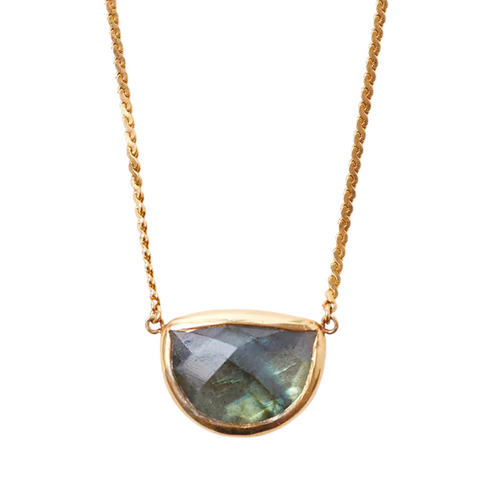 Luna Necklace in Labradorite