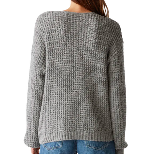 Kelsie Pullover Sweater in Heather Grey