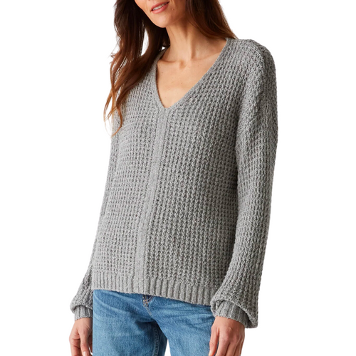 Kelsie Pullover Sweater in Heather Grey