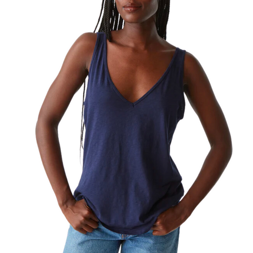 Scarlett V-Neck Tank in Nocturnal