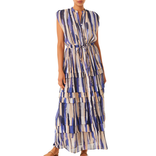 Ulricha Dress in Striped Instinct