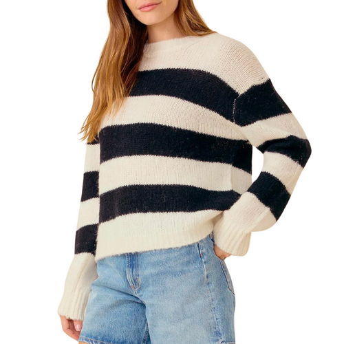 Bardot Pullover in Ivory Combo