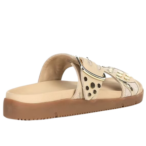 Revelry Studded Sandals in Plaster