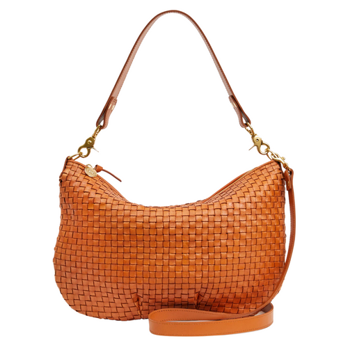 Moyen Messenger in Natural Woven Checker