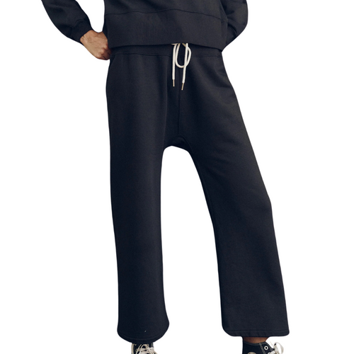 The Relay Sweatpant in Almost Black