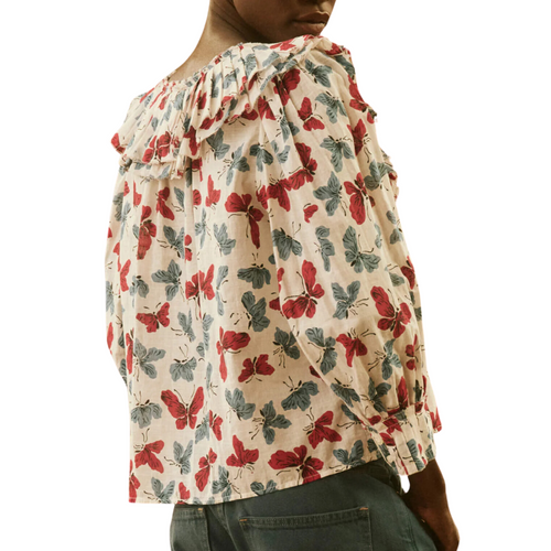 The Symphony Top in Butterfly Floral