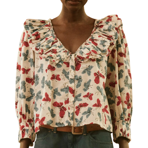 The Symphony Top in Butterfly Floral